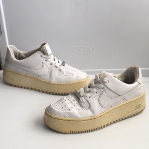 Nike AF-1 AIR leather classic platform sneakers